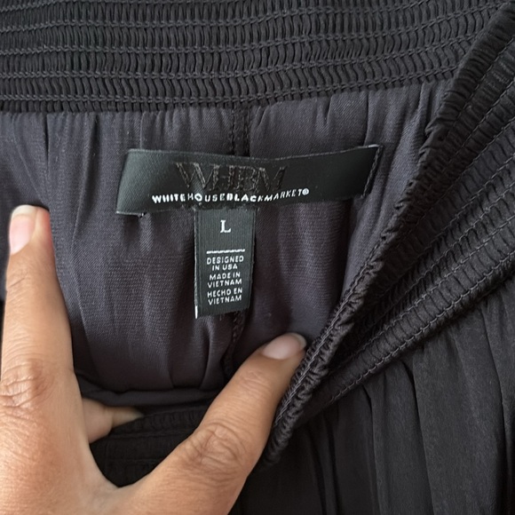 White House Black Market Black Maxi A-Line Skirt - Picture 5 of 5